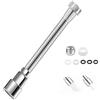 Mfqire Prolunga Rubinetto Cucina 14/20/30cm con 2 Modalità, Rompigetto Rubinetto 360° Girevole Flessibile, Adattatore 22mm Incluso, Acciaio Inox 304, Aeratore per Cucina e Bagno (20CM)
