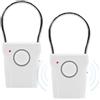 PORFOYO 2pcs Allarme Porta E Finestra, Allarme Maniglia Della Porta 120 DB Extra Forte Allarme Porta Allarme Maniglia Porta Sensore Tocco Allarme Touch per Porta per Casa, Negozio, Ufficio