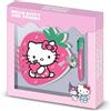 KARACTERMANIA Hello Kitty Strawberry-Confezione con Diario Fragola + Penna 6 Colori, Rosa