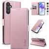 Yunubeyii Cover Libro per Samsung Galaxy A55 - [Blocco RFID] Luxury PU Leather Portafoglio Card Holder Magnetic Phone Custodia con Kickstand, Cover Protettiva Antiurto, Rosa