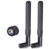 Bingfu Dual Band WiFi 2.4GHz 5.8GHz 8dBi MIMO RP-SMA Antenna maschio (confezione da 2) per ASUS Rosewill Gigabyte Router wireless Mini PCI Express Scheda PCIE Telecamera di sicurezza WiFi
