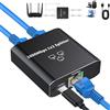 AXFEE Switch Ethernet 2 Porte Gigabit, 1000Mbps LAN RJ45 1 a 2 splitter di rete Gigabit, Sdoppiatore Ethernet, con Cavo USB 3.0 a Type-C, per Computer, Hub, Router, ADSL, TV Digitale, Set-top box