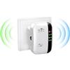 Tkimat Ripetitore WiFi Potente, 2,4 GHz 300 Mbit/s Amplificatore WiFi con Modalità Ripetitore/Router/AP, Booster Wi-Fi Extender con Connessione Ethernet, Amplificatore Internet Fino a 5000 sq.ft e Tutti