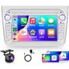 Rimoody 2G+64G Autoradio Android per Alfa Romeo MITO 2008-2016 7 Pollici Touchscreen Autoradio Mito con Carplay Wireless Android Auto GPS Mirror Link Bluetooth FM/RDS Radio WiFi USB+ Telecamera Posteriore