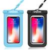 unycos - Custodia Impermeabile per Cellulare con Corda Appesa, Protezione IPX8 Fino a 6,9 Compatibile con iPhone 14 Pro Max 13 Pro 12 11 Xiaomi 13 12 11 Galaxy S23 S22 S21 S20 (Blu + Nero)