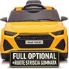 Auto Macchina Elettrica per Bambini 12V Audi RS 6 Sedile Pelle con Telecomando G