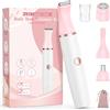 TeethBliss Rasoio Elettrico Donna Parti Intime: 4 in 1 Indolore Depilatore Corpo Donna per Viso, Corpo, Sopracciglia, Gambe e Ascelle, Uso Bagnato e Asciutto, Senza Filo, USB-C Ricaricabile con Borsa, Regalo