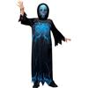 Smiffys Midnight Skeleton Reaper Costume, Boys, Black & Blue