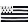AZ FLAG Bandiera Bretagna 90x60cm - Gran Bandiera Bretagne in Francia 60 x 90 cm Poliestere Leggero - Bandiere