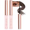 Lestpola Mascara ultra fine per ciglia corte inferiori, 2 pezzi, impermeabile, mascara marrone, lunga durata, non grumoso, mascara colorato, allungante e voluminoso, trucco per gli occhi per le donne 03