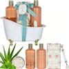 GLOSS ! Cofanetto da bagno BAIGNOIRE - Cofanetto regalo di Natale - Idea regalo per compleanno, insegnante, San Valentino, festa della mamma - Benessere e relax - ALOE VERA & PEPPERMINT