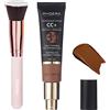 Hilareco PHOERA Crema CC+, Fondotinta coprente, Crema correttiva del colore, Siero idratante anti-età e Protezione solare SPF 25+ (200 Mocha, 30 g (confezione da 1))