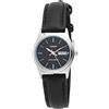 Casio Orologio da polso da donna al quarzo classico cinturino in pelle nero cassa in ottone display analogico nero - LTP-V006L-1B2