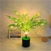 Tuzsocr Albero luminoso a LED a forma di palma, decorazione da tavolo, bianco caldo, alimentato tramite USB, stile 5
