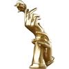 MiniGlypture Statue gestuali e sculture, statue astratte gestuali, decorazioni per la casa, perfette per matrimoni, scrivania, decorazione, regali (oro)