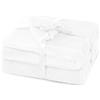 AmeliaHome Shleepy - Coperta morbida trapuntata, 130 x 180 cm, effetto pelliccia di agnello, colore: Bianco