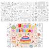 PHOGARY Poster Gigante da Colorare, Tovaglia di Carta da Colorare, Rotolo da Colorare per Bambini, Ecorazioni per Feste di Compleanno, Attività per Bambini, Attività Scolastiche di Gruppo, 76 x 183 cm