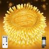 Macchiatto Ghirlande luminose Luci Natalizie da Esterno ed Interno10M/40M/60M, Catena Luminosa con Minuteria, 8 Mode, Funzione Memoria, IP44, Per Decorazioni Domestiche, Natale, Giardini, Matrimoni e Feste