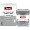 SWISSE Capelli Forti Donna 50+ - Integratore per Capelli Donna con Biotina Ceramosides Vitamina B6-30 Compresse, Pre-Menopausa e Menopausa Integratori Regolazione Attività Ormonale - Made in Italy