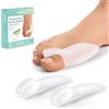 Welnove Separatore dita piede - 8 Count Distanziatore dita piedi,Contiene gel de aloe vera,Riduci l'attrito tra i piedi (Clear)