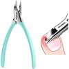 MR.GREEN Tagliaunghie in acciaio inox per unghie incarnite, spesse e dure, strumenti per manicure e pedicure (verde)