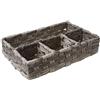 Whitmor Split 4 Sezione Tray-Gray Wash, Rattique