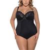 Gorsenia K356 Gala Body Liscio Monocolorato con Coppe Morbide - Fabbricato in UE, Beige,5G