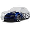 JUDANNA Telaio copriauto impermeabile Porsche Macan 2014-2025 Telaio invernale estivo per tutte le stagioni Chiusura lampo porta, antivento, grigio