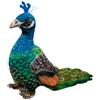 Xshelley 25 cm simulazione pavone peluche giocattolo carino pavone farcito bambola animale pavone peluche regalo di compleanno decorazione per la casa