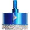 BRSCHNITT Punte Trapano Diamantate 60mm- BRSCHNITT foretto diamantato per Gres Porcellanato Piastrelle Ceramica granito Marmo