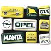 Nostalgic-Art Set di magneti retrò, 9 pezzi, Opel - Manta - Idee regalo per amanti Opel, Official License Product (OLP), decorazione del frigorifero, design vintage