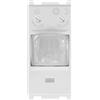 ETTROIT Sensore di Movimento 1 Modulo Bianco con Regolazione Tempo/Lux Compatibile Vimar Plana - SKU EV1800