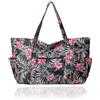 Thayakii Borsa da viaggio con motivo tradizionale asiatico da donna, 30 l, grande borsa da notte rinforzata, impermeabile, robusta borsa per la spesa, borsa sportiva, Nero , (30L) EU, Stile bohémien
