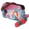 Forever Ninette Origin-Borsa a Tracolla Doppia Zipper, Multicolore, 24 x 15.5 cm