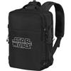 Star Wars Logo-Zaino Mercury da Viaggio Aereo 40x20x25cm Bagaglio a Mano, Nero, Capacità 20 L