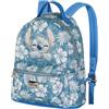 Disney Lilo e Stitch Aloha-Zaino Fashion Piccolo, Blu, 23 x 29 cm, Capacità L