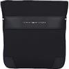 Tommy Hilfiger Borsa a Tracolla Uomo TH Urban Nylon Mini Crossover Piccola, Nero (Black), Taglia Unica