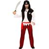 W WIDMANN MILANO Party Fashion - Costume da pirata da uomo, 4 pezzi