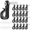 simarro 20 ganci a vite per luci da esterni, ganci Q-Hanger resistenti per cavi luminosi, ganci per luci natalizie, per appendere luci da giardino