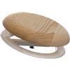 EUROPLAST Ø 125mm Diffusore Universale di Mandata e Aspirazione in Legno per Sauna - Valvola d'aria Regolabile per Parete e Soffitto - Coperchio di Ventilazione