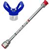 zizitips 30cm spruzzatore airless spruzzatore di vernice spray gun punta estensione e ugello per sedile, prolunga in alluminio anodizzato per pistole a spruzzo airless, compatibile filettatura 7/8, 1 pezzo