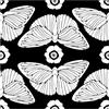 ICYEHAO Carta da Parati Fiori e Farfalle,44 x 1000cm Carta da Parati Bianco e Nero Farfalle Pellicola Adesiva per Mobili,Camera da Letto,Soggiorno,Bagno,Cucina
