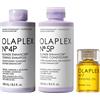 OLAPLEX Kit Blonde Enhancer Toning Shampoo N°4P 250ml + Conditioner N°5P 250ml + Oil N°7 30ml