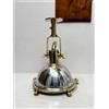Lampada a sospensione retrò per nave in ottone e alluminio - antica lampada d...