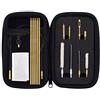 BOOSTEADY Kit Pulizia Pistola .177 Cal & .22, Cal Asta in Ottone, Spazzole in Nylon, Mocio in Cotone Kit Pulizia Arma in Custodia Compatta con Cerniera
