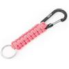 EOTW Portachiavi Paracord Con Moschettone, Robusto Portachiavi in Paracord di Sopravvivenza Militare per Uomini e Donne in Campeggio (DE-Rosa)