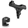 RAILBLAZA Pontoon Fishing Rod Holder with Universal Boat Mount for Spinning Rods, Baitcasters, or Fly Rods
