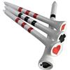 PrideSports Special Edition Wood Golf Tees, Tee Unisex-Adult, Bianco, 70mm