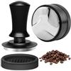 YONGIAGA Set Tamper e Distributore Caffè 58mm Pressacaffè Calibrato con Livellatore, Acciaio Inox 304, con Base Silicone