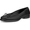 ECCO Women's Sculpted Luxe Ballerina Bow Ballet Flat, Black, 10-10.5
